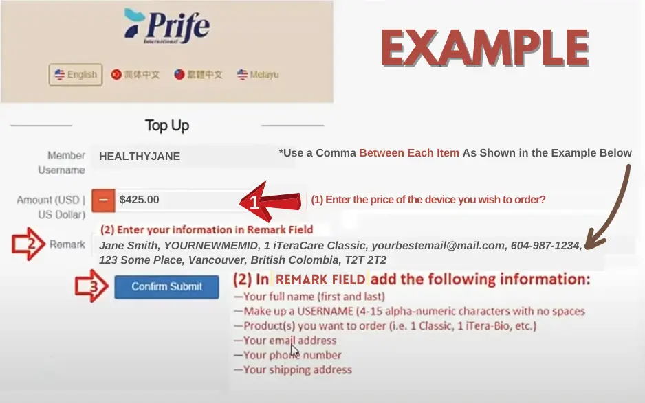 EXAMPLE-Prife-Order-Instr